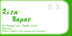 rita magat business card